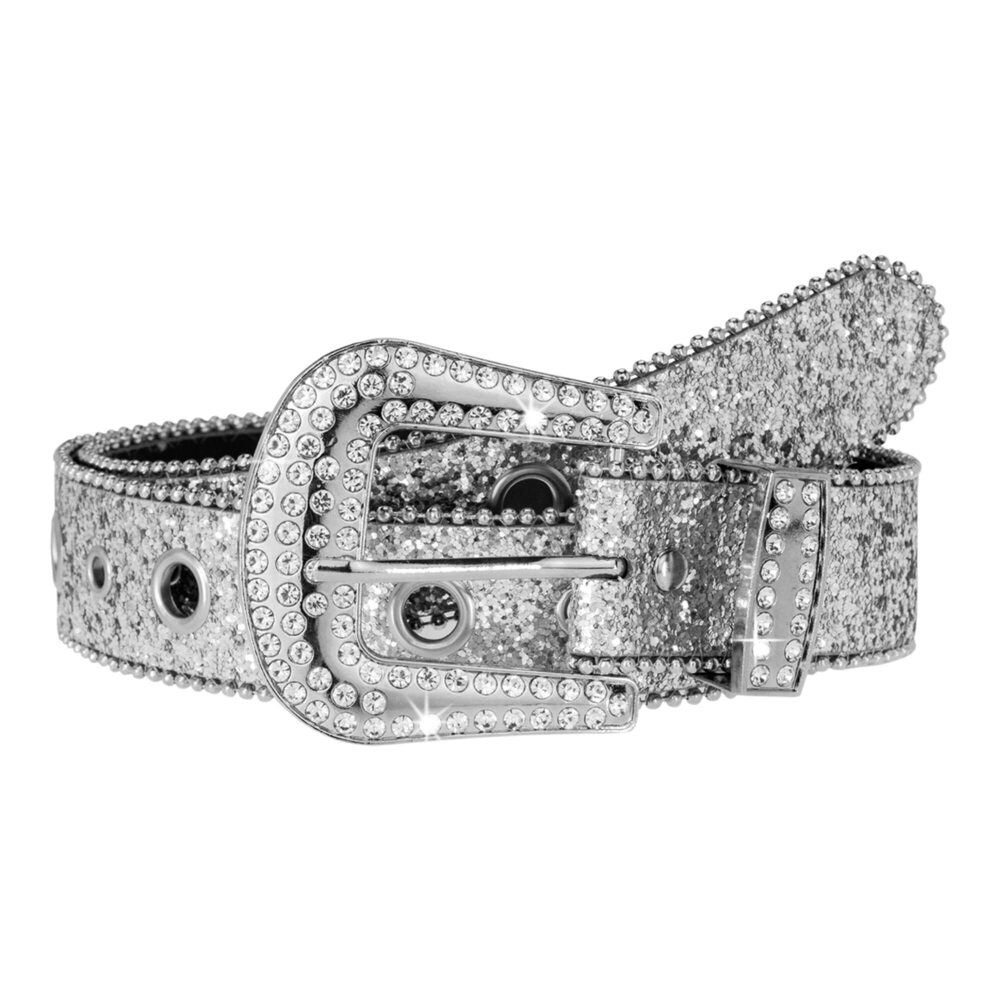 4782 Rhinestone Belt For Women Men, Western Cowgirl Cowboy Bling Studded - Picture 8 of 9